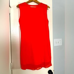 Athleta mesh-hem UPF 50+ dress/swim cover up - bright red